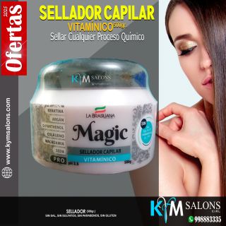 LA BRASILIANA - MÁGIC PRO SELLADOR CAPILAR MULTIVITAMÍNICO 500GR. CodSellBra