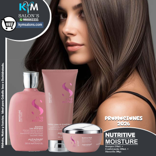 Kit Shampoo 250ml. + Conditioner 200ml. + Máscara 200gr. Nutritive Moisture Alfaparf CodMoisDry