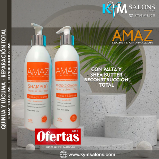 PACK REPARACIÓN TOTAL SHAMPOO 380GR. + CONDITIONER 380GR. AMAZ