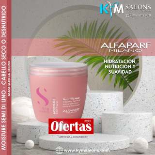 Mascarilla 500ml. Nutritive Moisture Alfaparf CodMoisDry