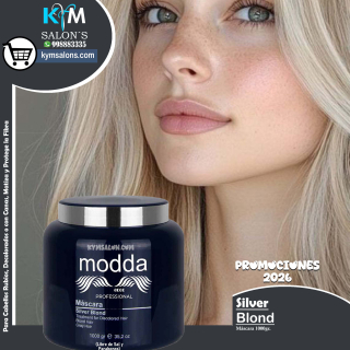 Máscara 1000gr. Silver Blond de Modda CodSilM