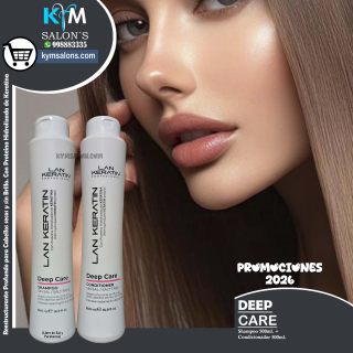 PACK SHAMPOO 500ml. + CONDITIONER 500ml. LAN KERATIN Deep Care CodLanKerD