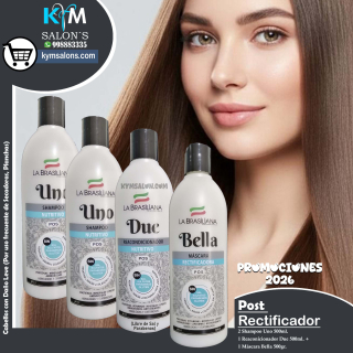 COMBO RECTIFICADOR: 2 UNO 500ml. + 1 DUE 500ml. + 1 BELLA 500ml. LA BRASILIANA CODRECTBEL