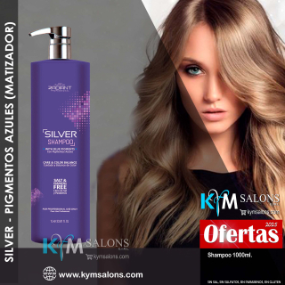 Silver Shampoo 1000ml. Con Pigmentos Azules - Matizador de Radiant CodRadProsil