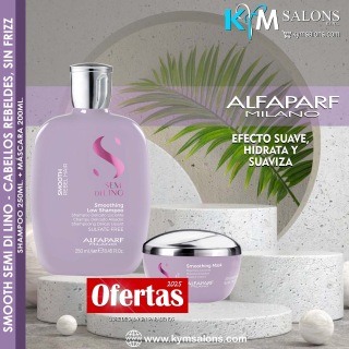 Pack: Shampoo 250ml. + Máscara 200ml. Smooth Semi Di Lino de Alfaparf - CodSmoothing