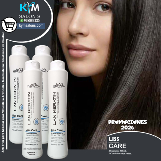 COMBO 2 SHAMPOO 500ml. + 2 CONDITIONER 500ML. LAN KERATIN Liss Care CodLanLiss