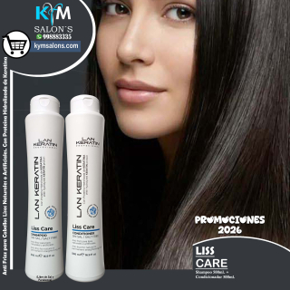PACK SHAMPOO 500ml. + CONDITIONER 500ML. LAN KERATIN Liss Care CodLanLiss