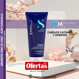 Alfaparf Semi de Lino: Brunette Brown & Dark Hair Conditioner 200ml. Anti Orange CodMatizAlf
