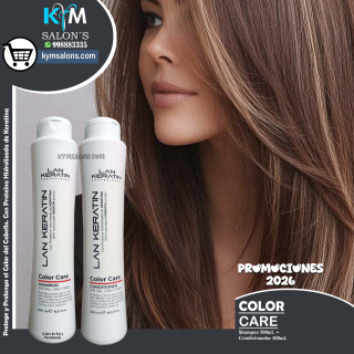 Pack Shampoo 500ml. + Conditioner 500ml. Lan Keratin Color Care CodLanColor