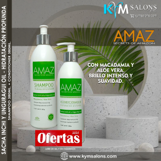 PACK HIDRATACIÓN PROFUNDA SHAMPOO 380GR. + CONDITIONER 380GR. AMAZ Secrets Amazon CodAmazSe