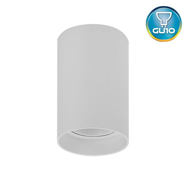 Spot Cilindro GU10 Máx.50W Adosado Blanco - No incluye Bombillo