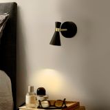 Aplique Aura LED 35W GU10 IP20 Negro/Dorado - No incluye bombillo