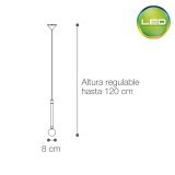 Colgante Astrid LED 6W 10cm Bronce - Luz cálida