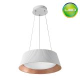 Colgante Pirott Wood LED 32W 45cm Blanca - Luz cálida