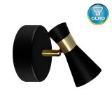 Aplique Aura LED 35W GU10 IP20 Negro/Dorado - No incluye bombillo