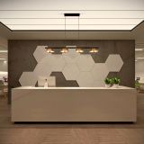 Colgante Valle LED 40W 135cm Negro/Dorado - Luz cálida