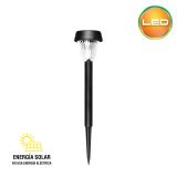 Estaca Básic Solar 0.02W  Hermético IP54 Negro - Luz cálida