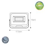Reflector LED Tripode 1x45W  Hermético IP65 - Luz Fría