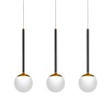 Colgante Samy I LED 42W 110cm Negro - Luz cálida