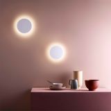 Aplique Eclipse LED 9W  Hermético IP65 Blanco -3 Tonos: Luz cálida-día-fría 