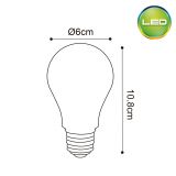 Pack X5 Bombillos LED 10W E27 A60 Opal -Luz cálida