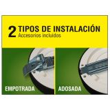 Panel Slim 24W 29cm Negro - 3 Tonos: Luz cálida-día-fría