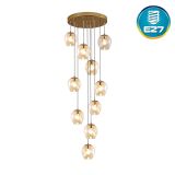 Colgante Otto Máx.40W E27 10 Luces 40cm Dorada - No incluye bombillo