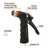 Pistola para riego metálica con recubrimiento