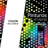 Pintura en spray color sólido, Blanco Brillante 400 ml PA-BB-U