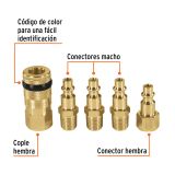 Juego de acople y conectores rápidos de 5 piezas CORAL-5