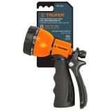 Pistola para riego plástica con recubrimiento de 8 funciones PR-409
