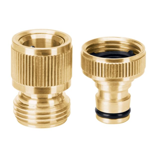 Conector de latón sólido, sistema click para caño CLICK-GRM