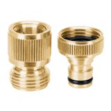Conector de latón sólido, sistema click para caño CLICK-GRM