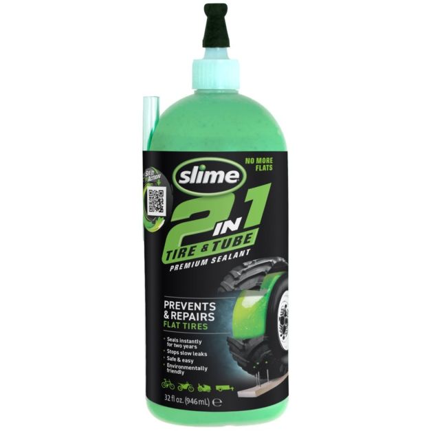 Sellador Slime 2 en 1 Premium sealant verde 10194 32 Oz.