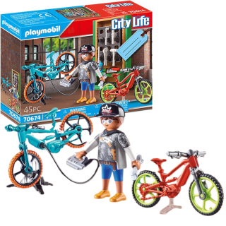 Playmobil City Life Set De Regalo Taller De Bicicletas Eléctricas