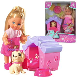 Muñeca Evi Love Con Perrito Y Casita + Accesorios