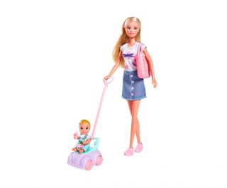 MUÑECA STEFFI LOVE Correpasillos Bebé con Accesorios
