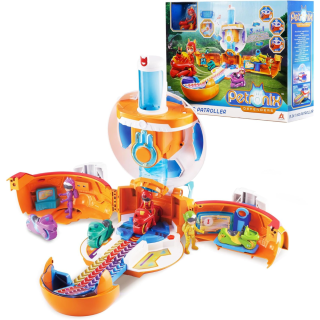 Juguete De Acción Petronix Playset Base Central Transformable 3 en 1 con Luces y Sonidos