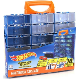 Hot Wheels Case Multimodular Estuche Para Guardar 18 Autos