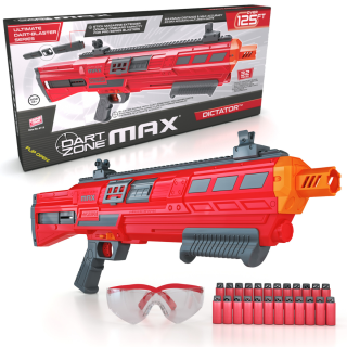Juguete Lanzador de Dardos  Dart Zone Max Dictator Con Cargadores Y Accesorios
