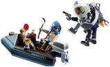 PLAYMOBIL CITY ACTION: Policia con Mochila Propulsora y Barco