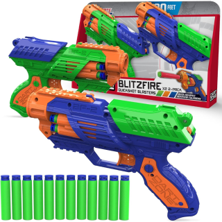 Juguete Lanzador de Dardos  Dart Zone Cilindro Giratorio Pack X2