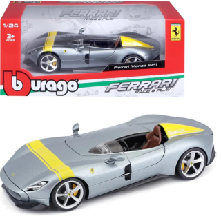 Auto de Colección 1:24 Ferrari R&P Monza SP1 Gris