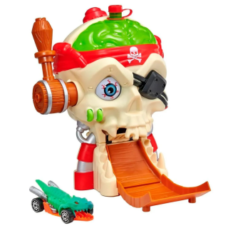 Juguete Pista De Autos Teamsterz Play Set Calavera Cambia De Color + 1 Auto