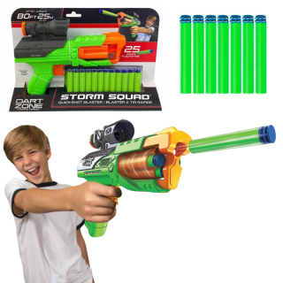 Juguete Lanzador de Dardos Dart Zone Tiro Rapido + 25 Dardos