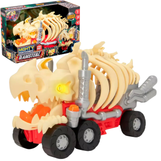 Juguete Carro Teamsterz Dino Trice Esqueleto Con Luces Y Sonido