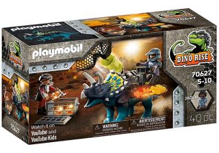 PLAYMOBIL DINO RISE Triceraptos Disturbios por las Piedras Legendarias
