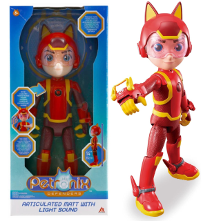 Juguete Figura De Acción Petronix Con Luces Y Sonido Figura Articulada De 35 CM