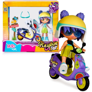 Muñeca Pinypon Top Con Scooter Y Accesorios Intercambiables