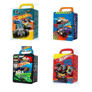 HOT WHEELS Case Metálico para guardar 18 carritos (4 modelos)